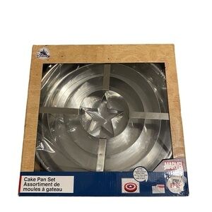 Disney Marvel Captain America Cake Pan Set NEW Metal